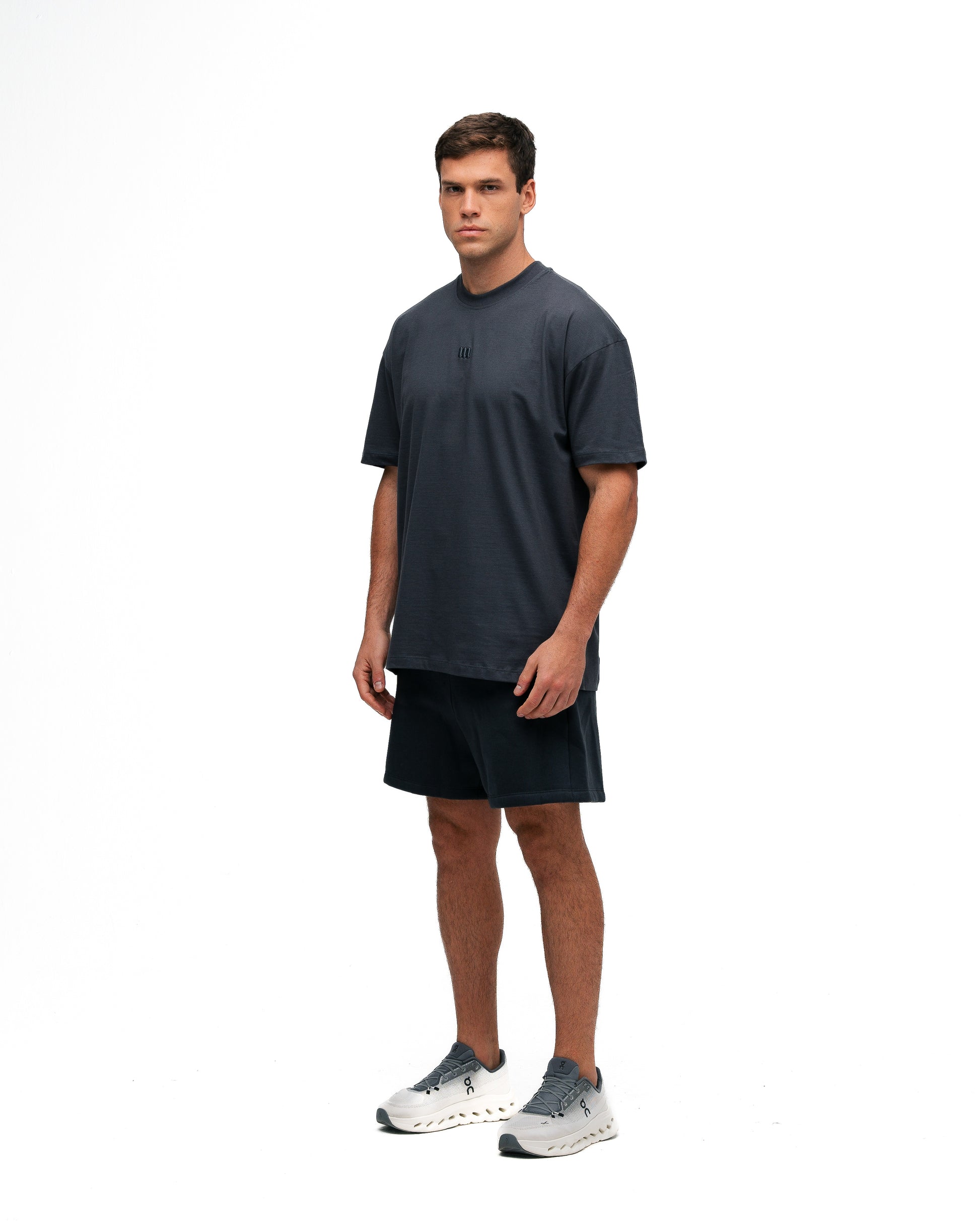 Camiseta Oversized Mith Nation Adornment Chumbo