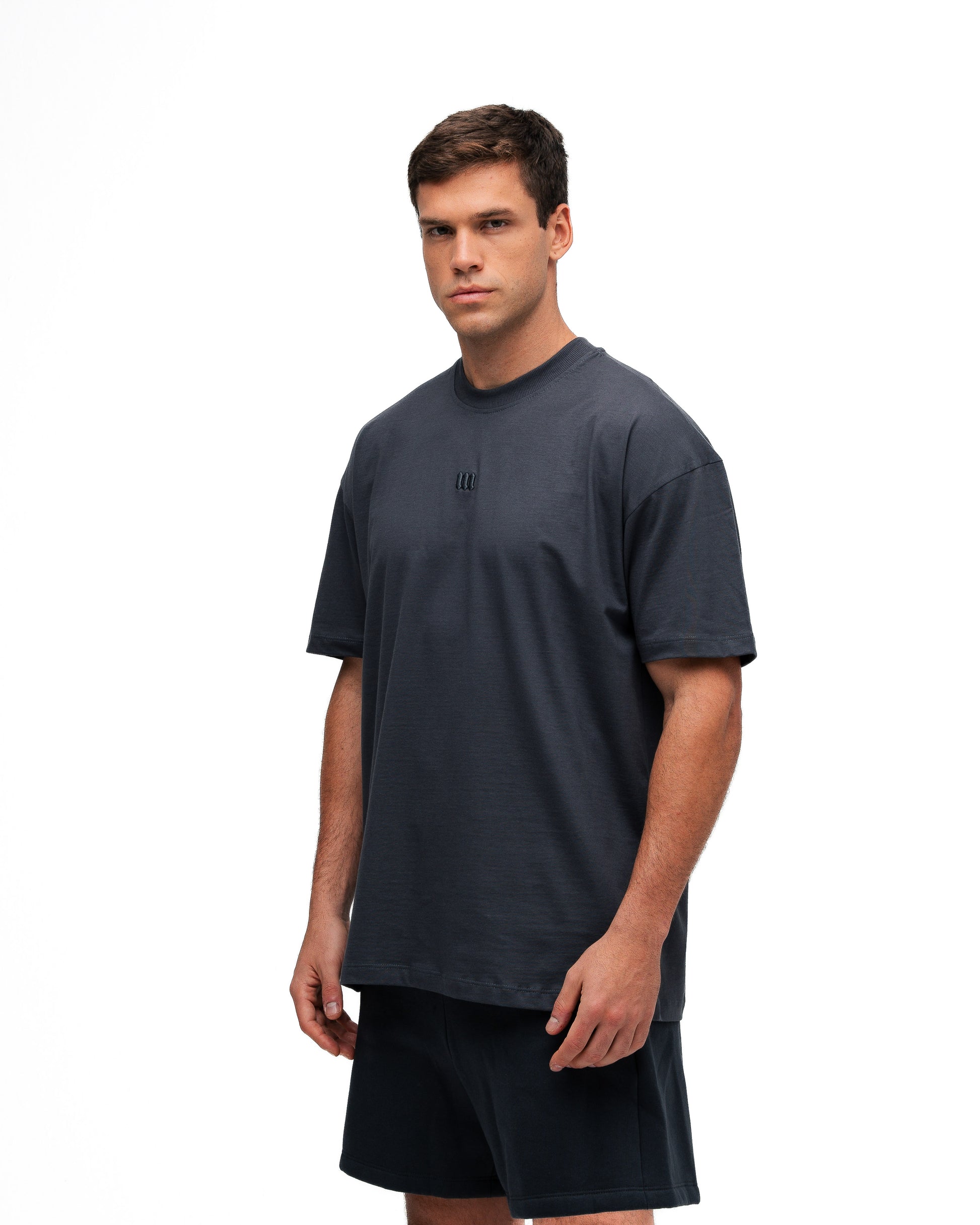 Camiseta Oversized Mith Nation Adornment Chumbo