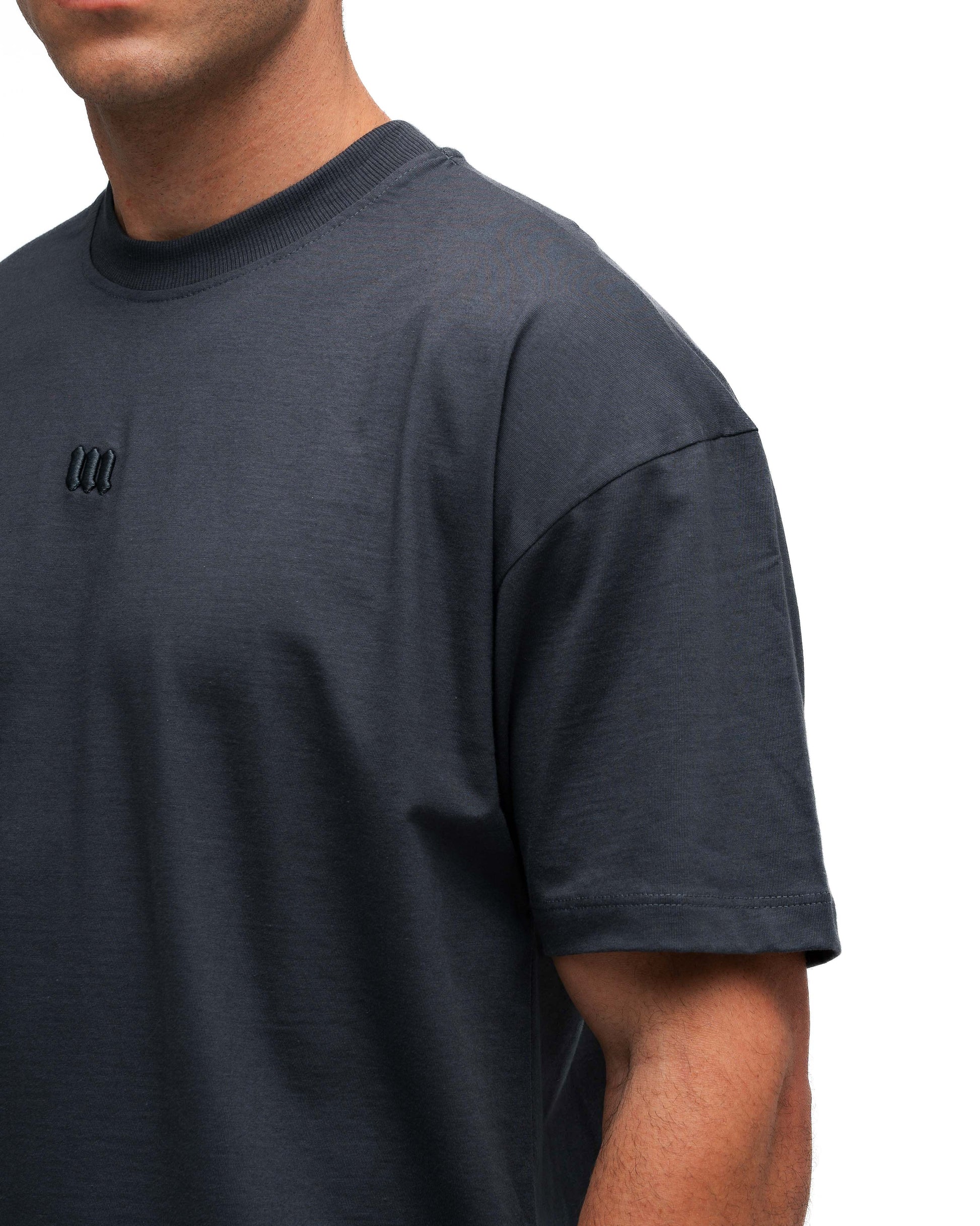 Camiseta Oversized Mith Nation Adornment Chumbo