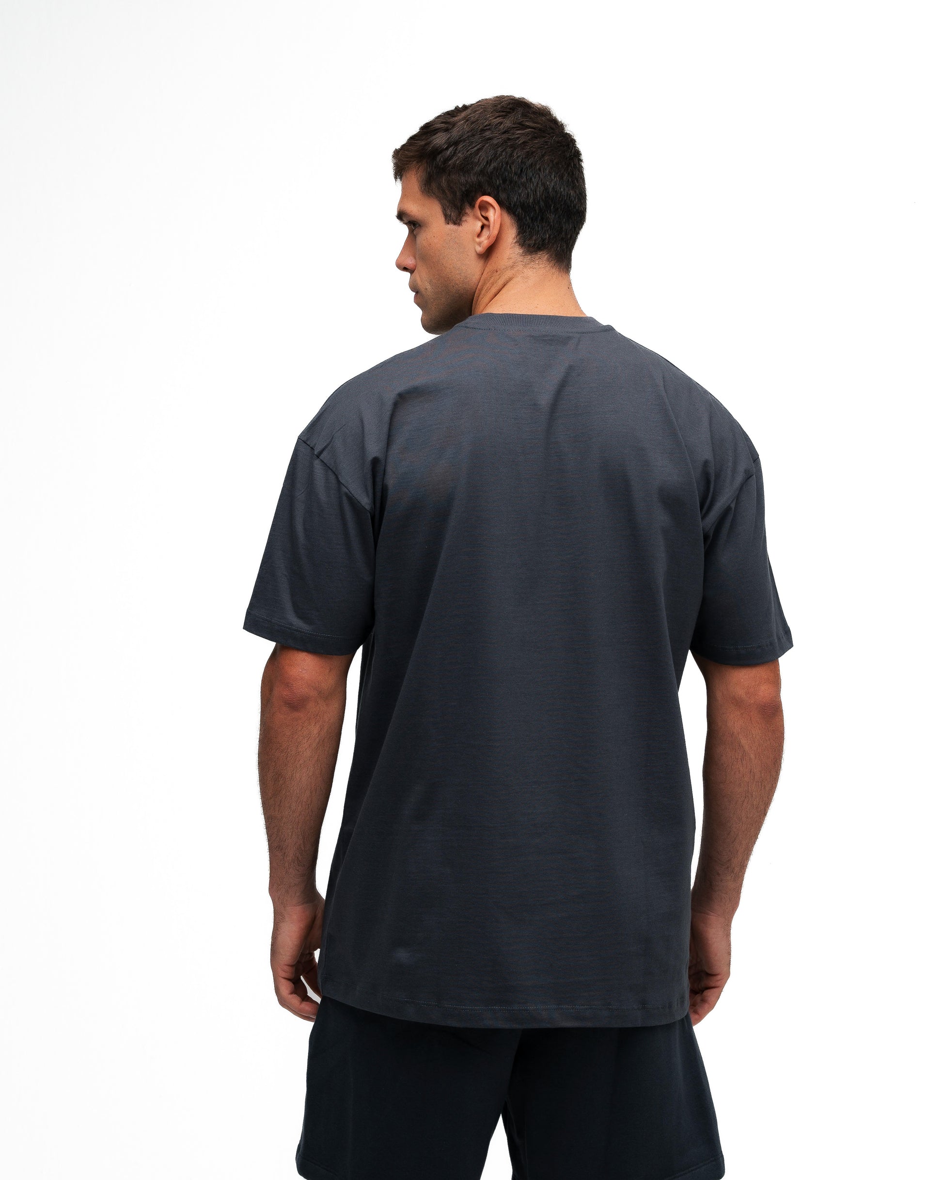 Camiseta Oversized Mith Nation Adornment Chumbo