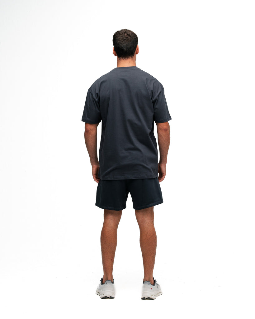 Camiseta Oversized Mith Nation Adornment Chumbo