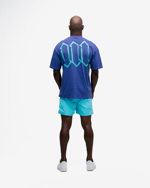 Camiseta Oversized Mith Nation Scribble Roxo