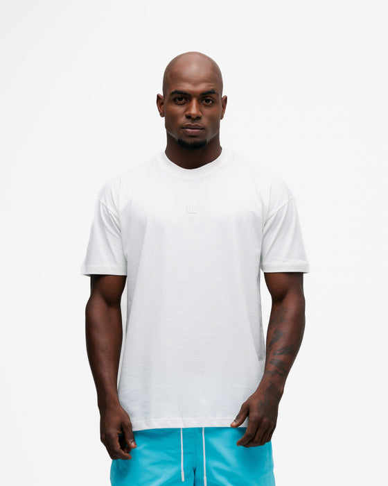 Camiseta Oversized Mith Nation Minimal Off White