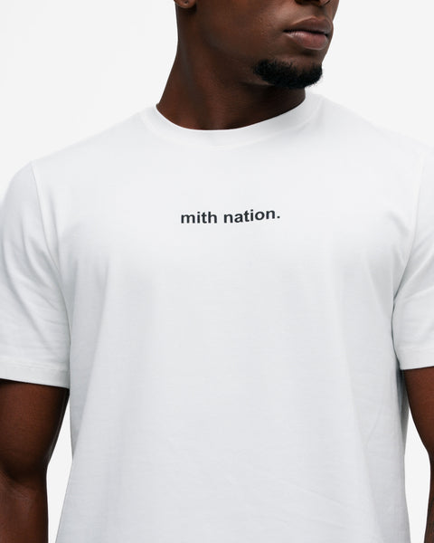 Camiseta Mith Nation Logo Off White