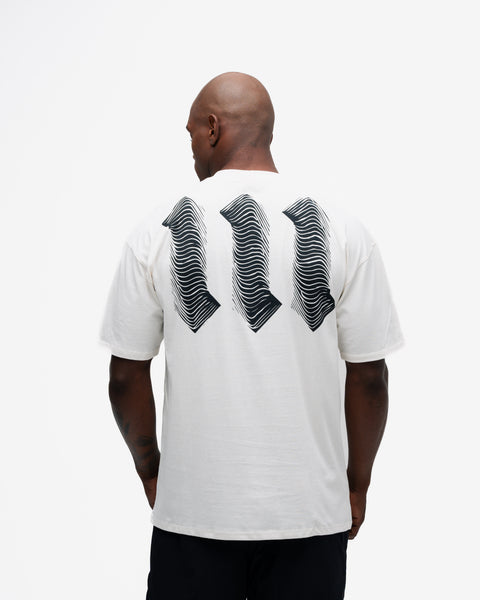 Camiseta Oversized Mith Nation Graphic Off White