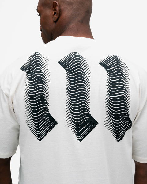 Camiseta Oversized Mith Nation Graphic Off White