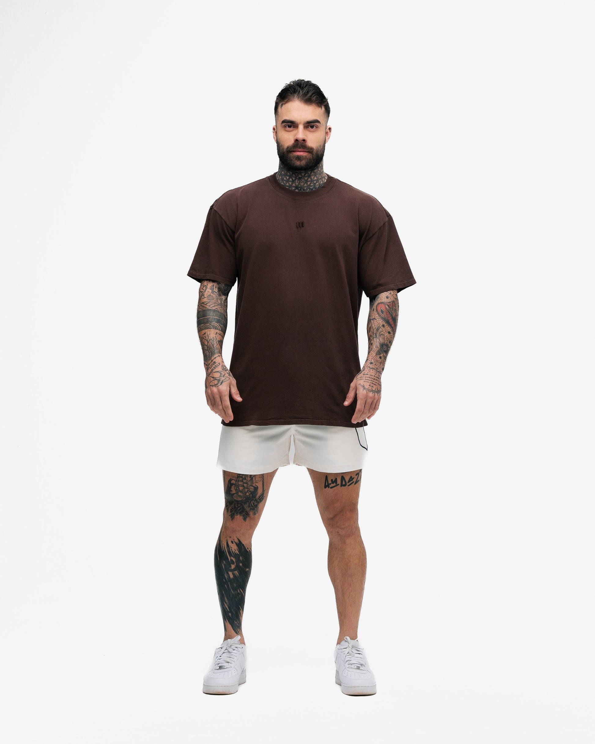 Camiseta Oversized Mith Nation Adornment Marrom