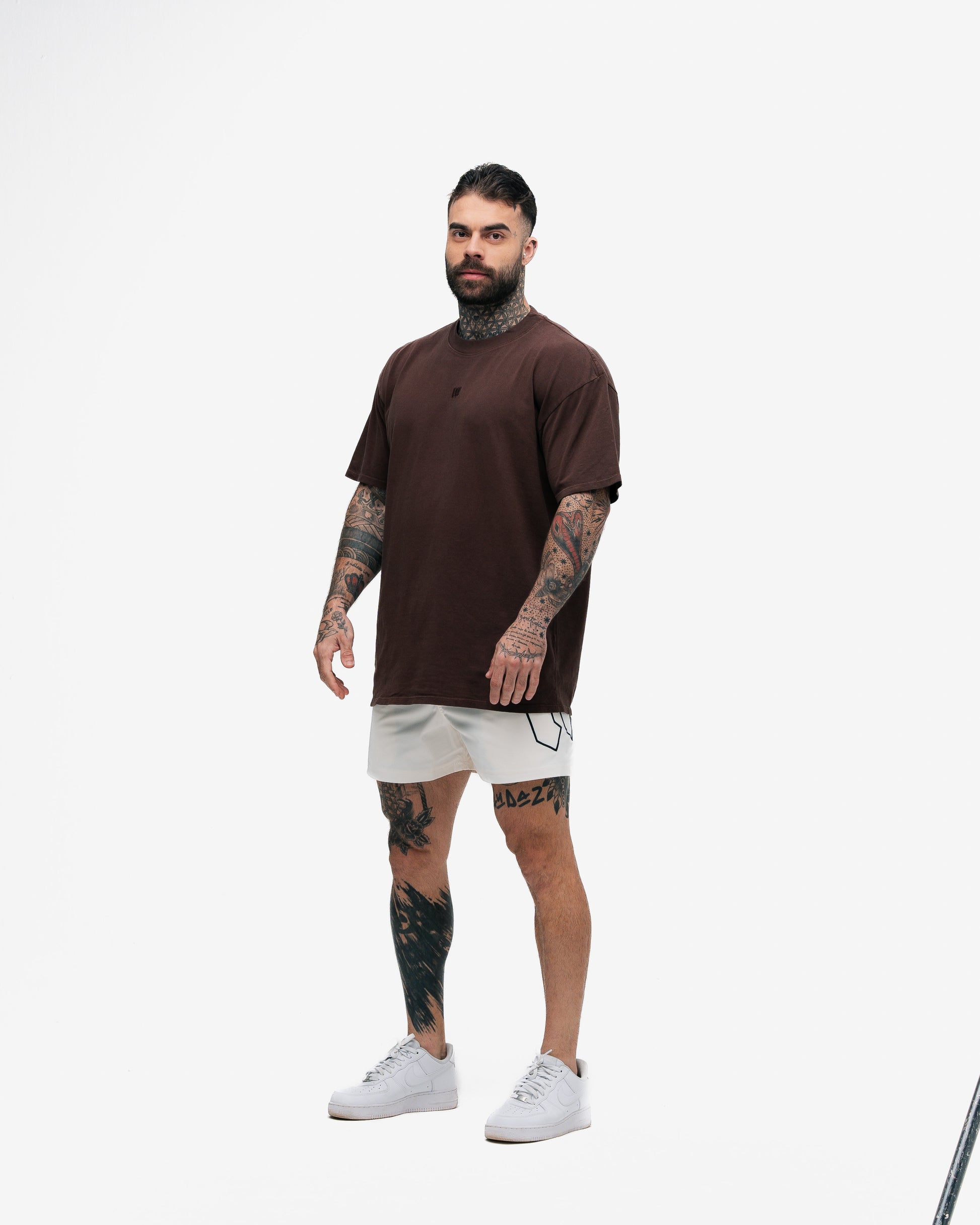 Camiseta Oversized Mith Nation Adornment Marrom