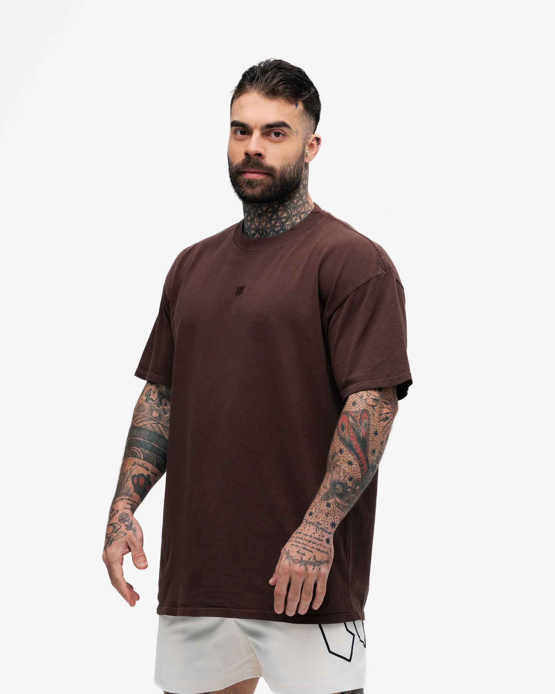 Camiseta Oversized Mith Nation Adornment Marrom