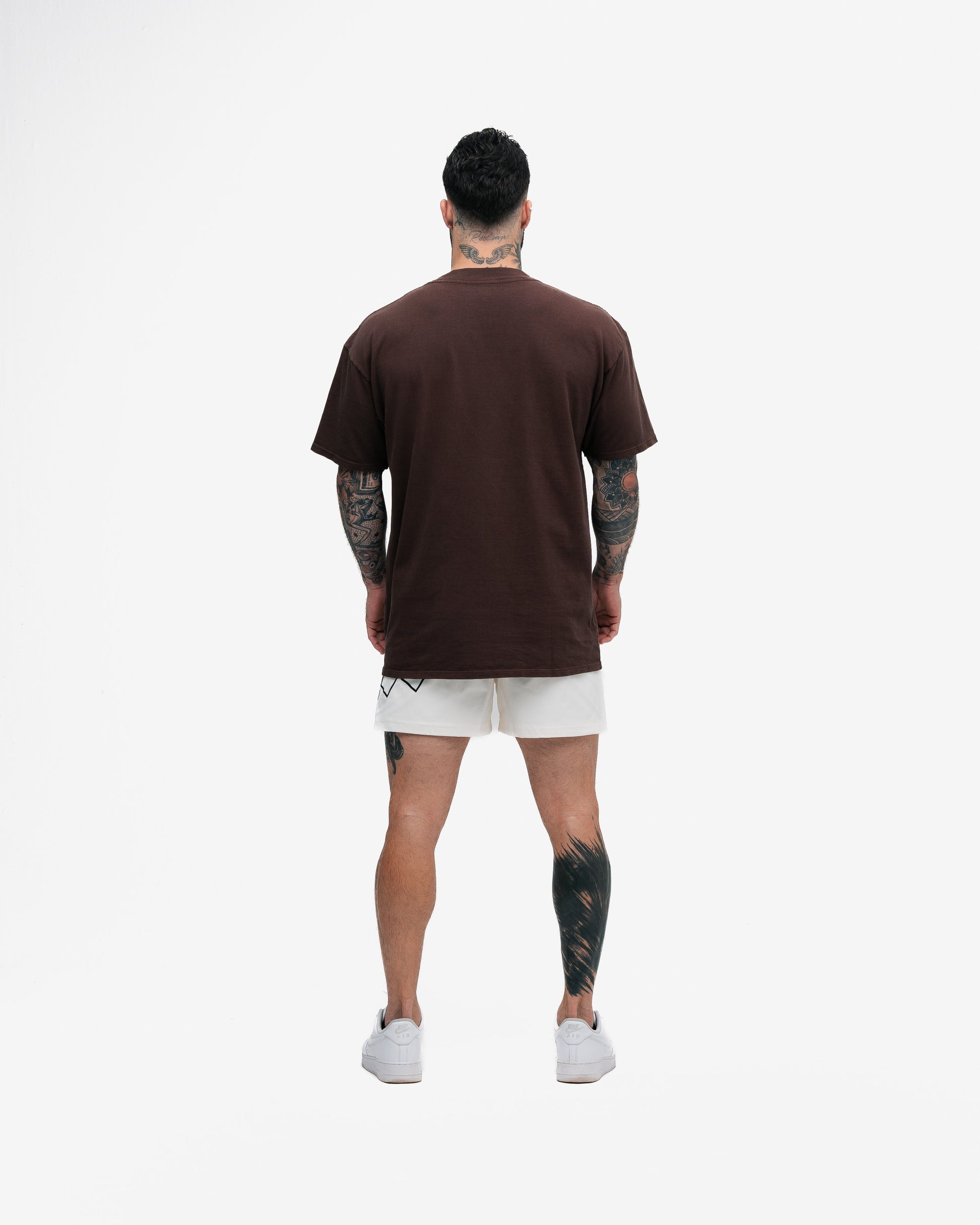 Camiseta Oversized Mith Nation Adornment Marrom