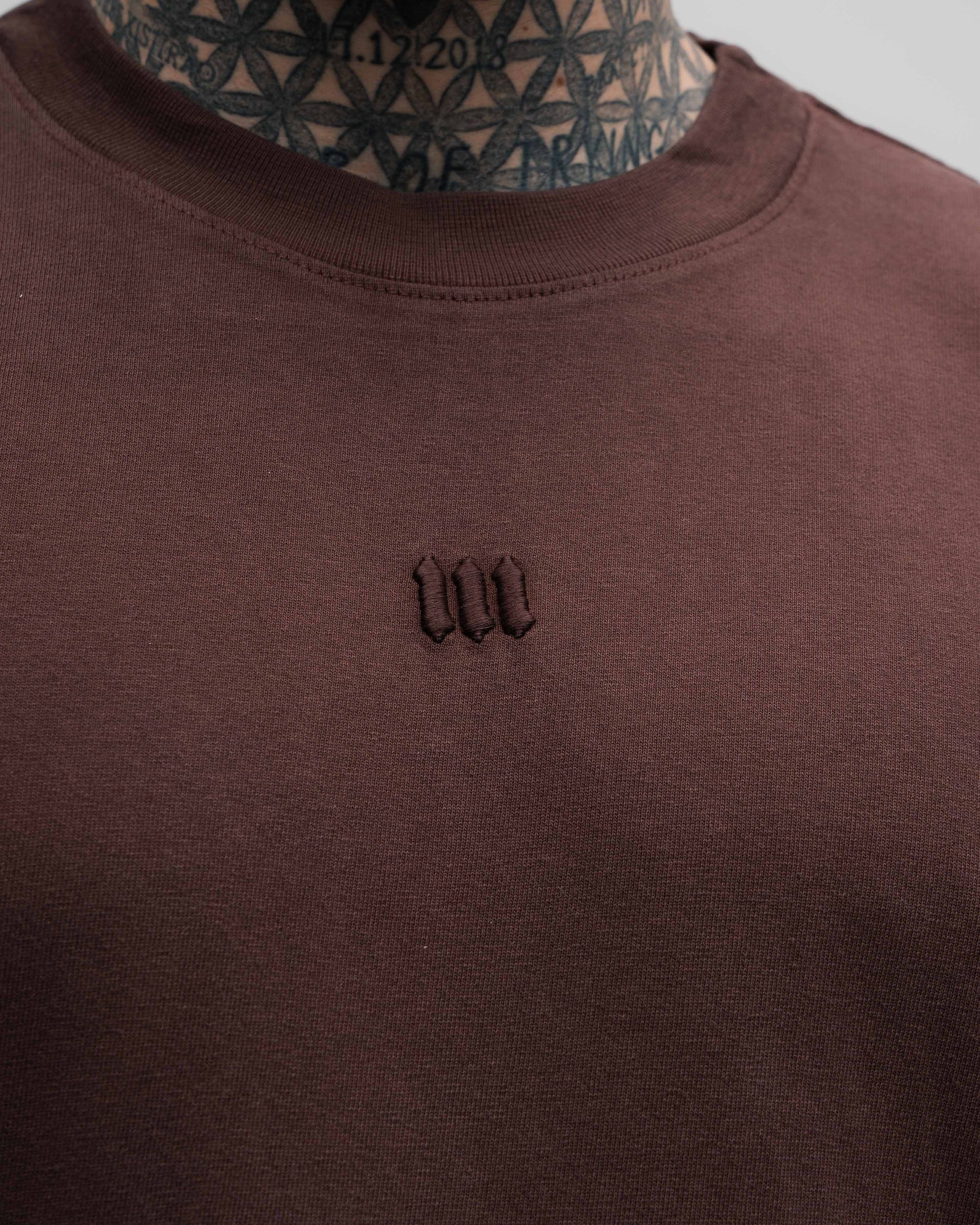 Camiseta Oversized Mith Nation Adornment Marrom