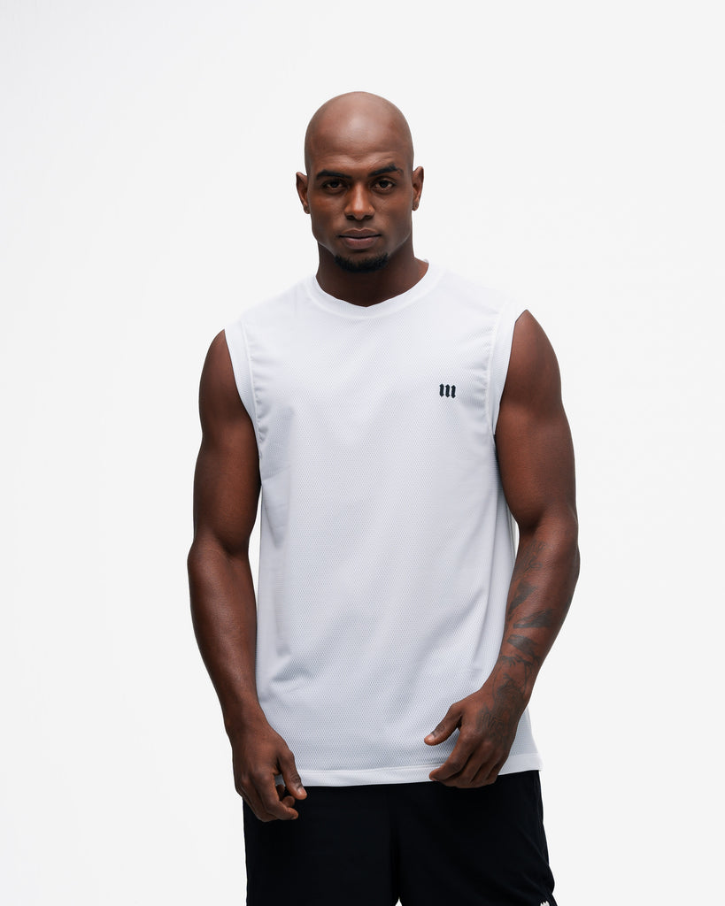 Regata Drop Shoulder Slevelles Mith Nation Dri-fit Branco