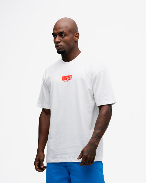 Camiseta Oversized Comam Frutas Reticle Red Burguer Off White