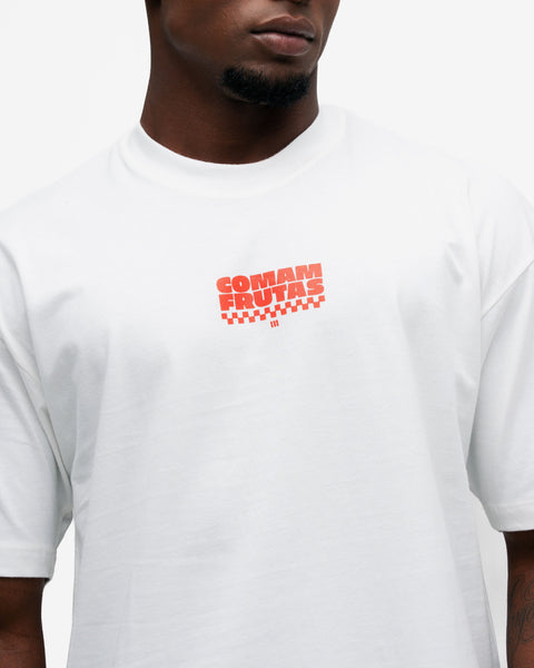 Camiseta Oversized Comam Frutas Reticle Red Burguer Off White