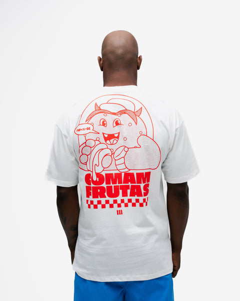 Camiseta Oversized Comam Frutas Reticle Red Burguer Off White