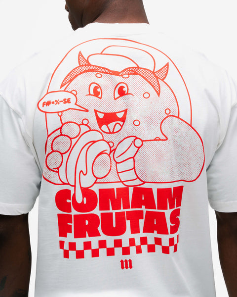 Camiseta Oversized Comam Frutas Reticle Red Burguer Off White