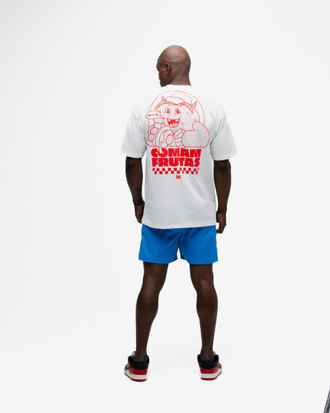 Camiseta Oversized Comam Frutas Reticle Red Burguer Off White
