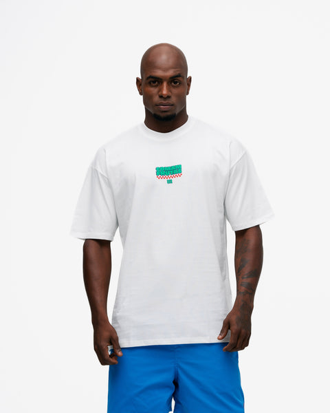 Camiseta Oversized Comam Frutas Burger Off White