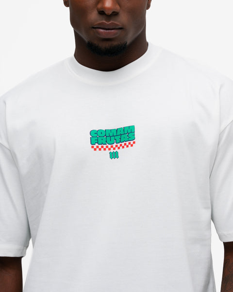 Camiseta Oversized Comam Frutas Burger Off White