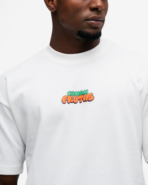 Camiseta Oversized Comam Frutas Toyart Off White