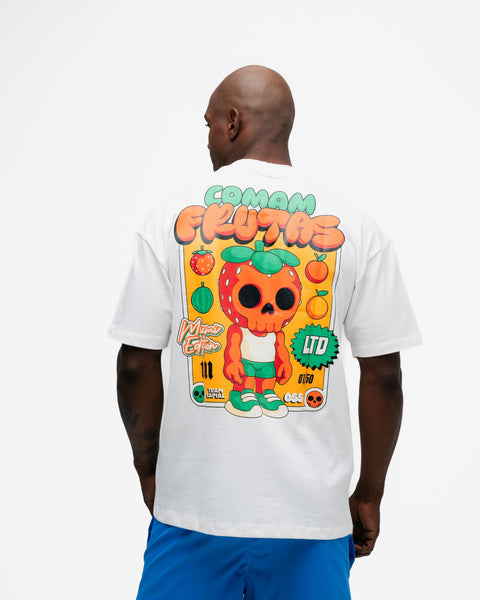 Camiseta Oversized Comam Frutas Toyart Off White