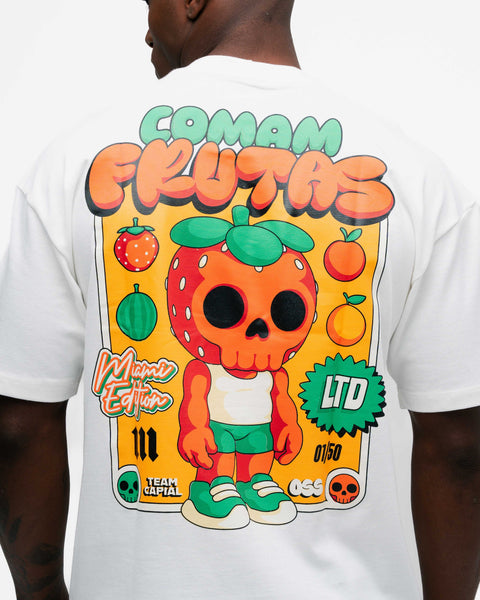 Camiseta Oversized Comam Frutas Toyart Off White