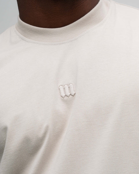 Camiseta Oversized Mith Nation Adornment Bege