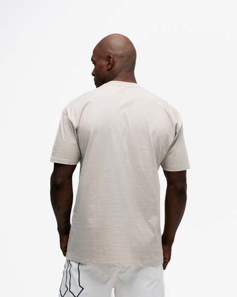 Camiseta Oversized Mith Nation Adornment Bege