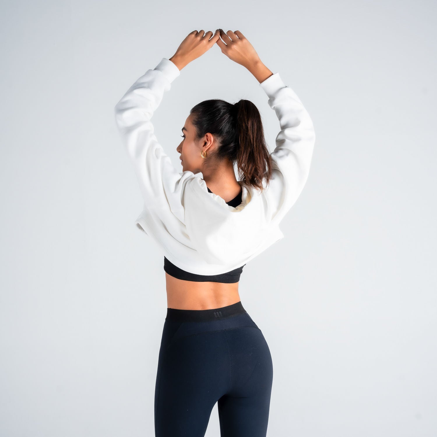 Cropped de Moletom Feminino Mith Nation Off White