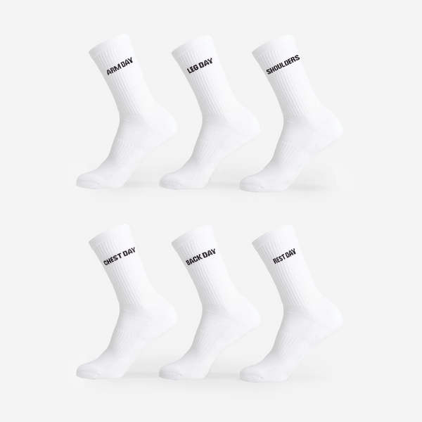 Kit 6 Meias Training Pack Branco