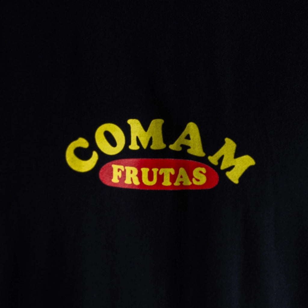 Camiseta Comam Frutas Morango Preta