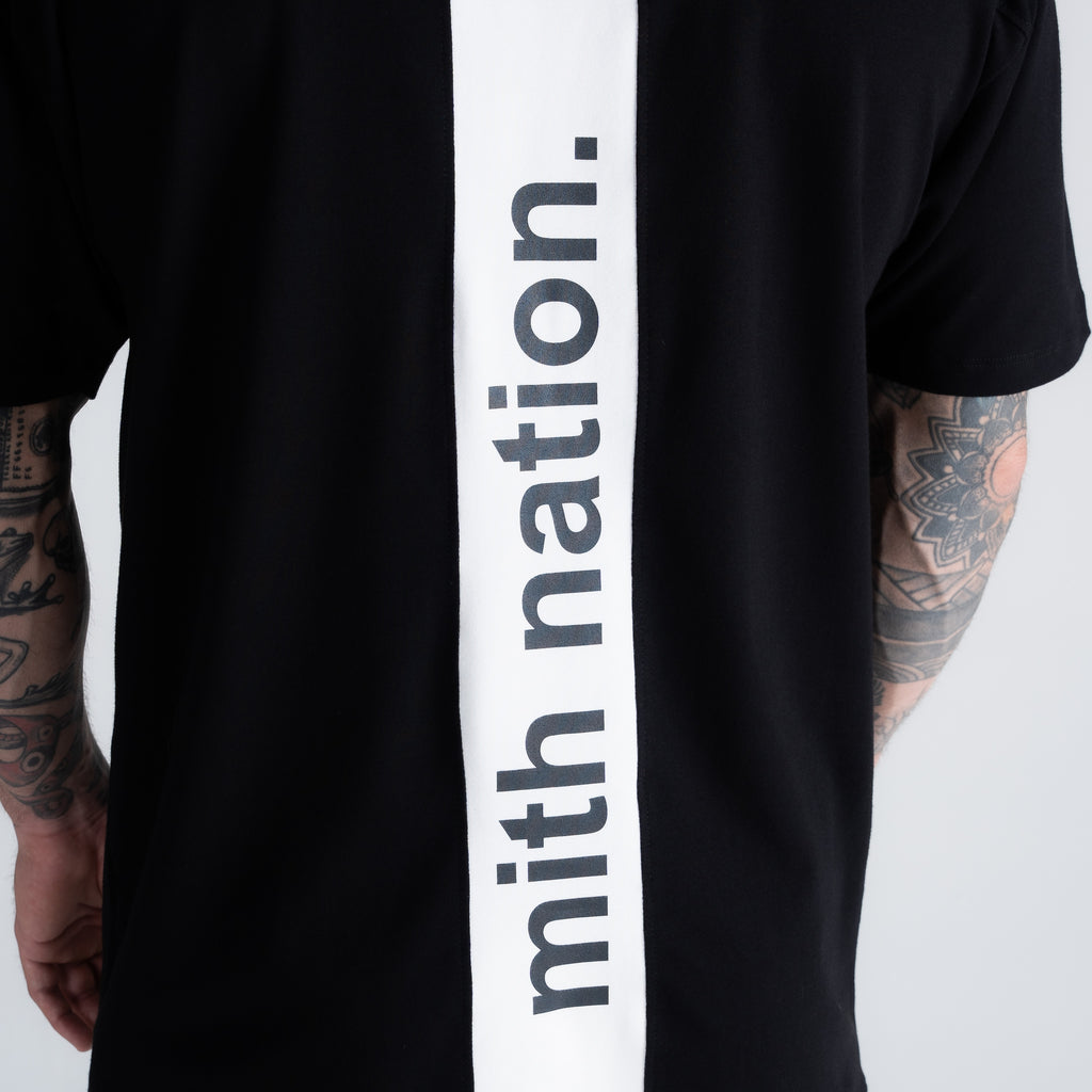 Camiseta Oversized Mith Nation Clipping Preto