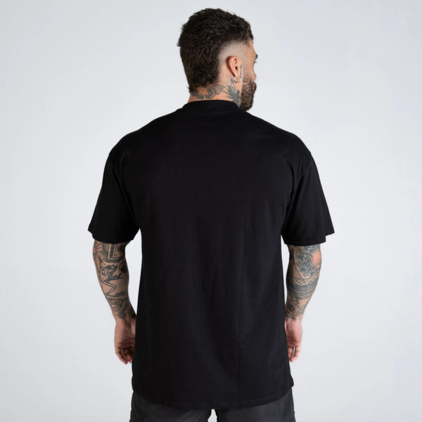 Camiseta Oversized Mith Nation Adornment Preto