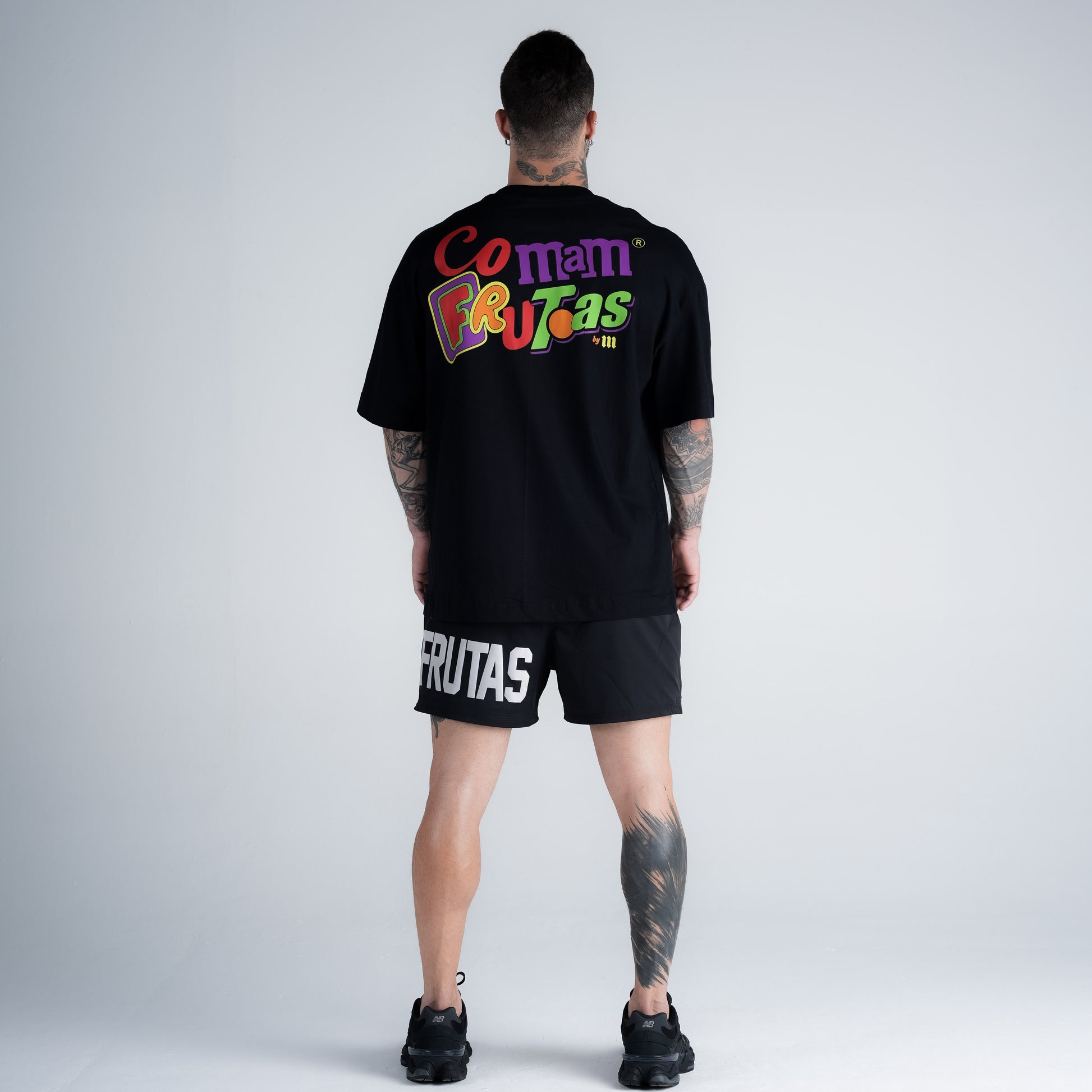 Camiseta Oversized Comam Frutas By Mith Preto