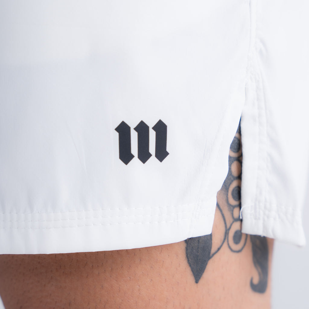 Shorts Curto de Tactel Performance Mith Nation Off White