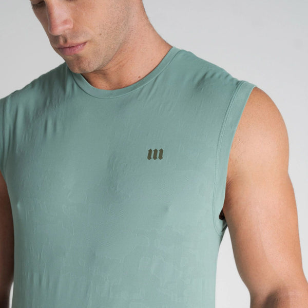 Regata Drop Shoulder Slevelles Jacquard Mith Nation Verde
