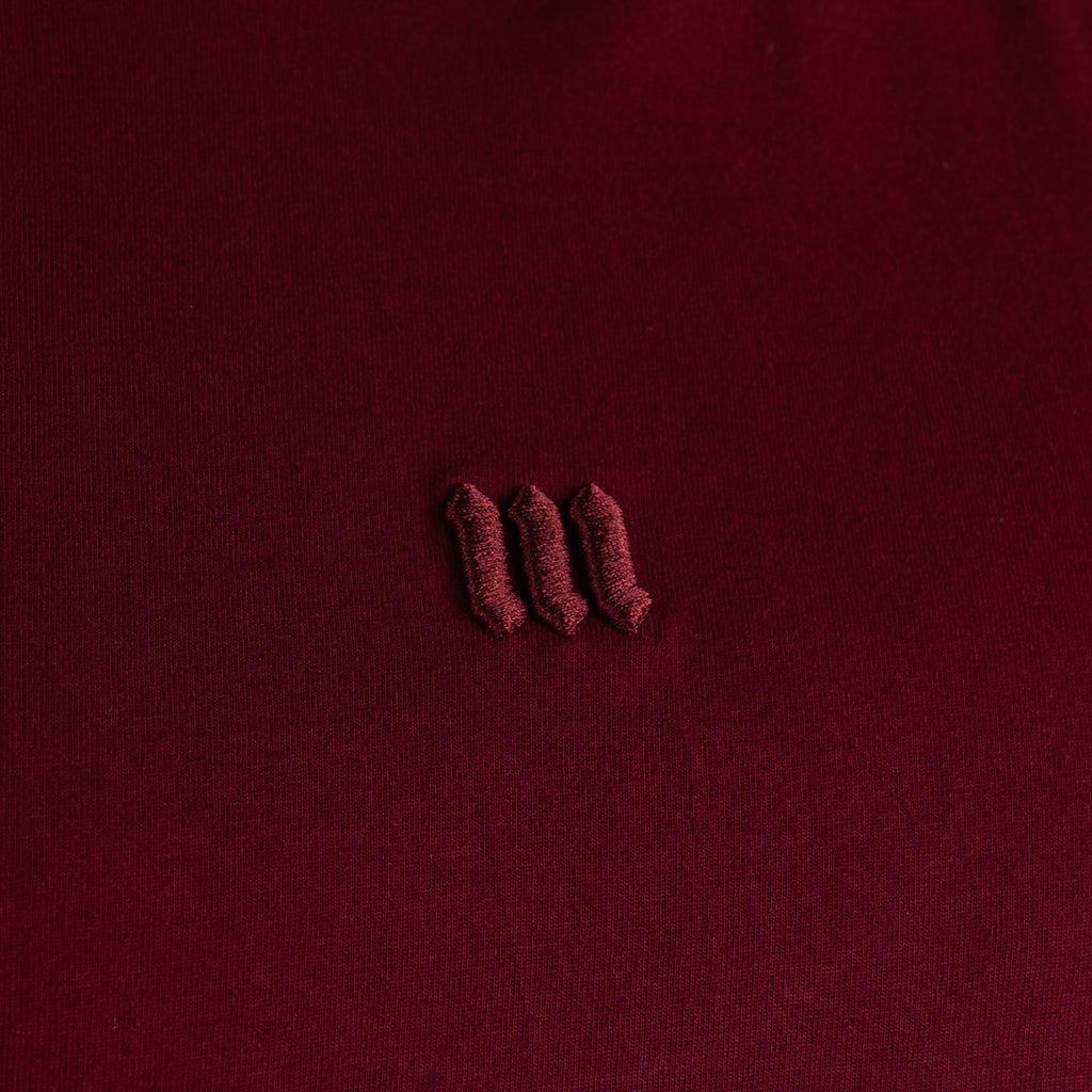 Camiseta Oversized Mith Nation Adornment Bordô