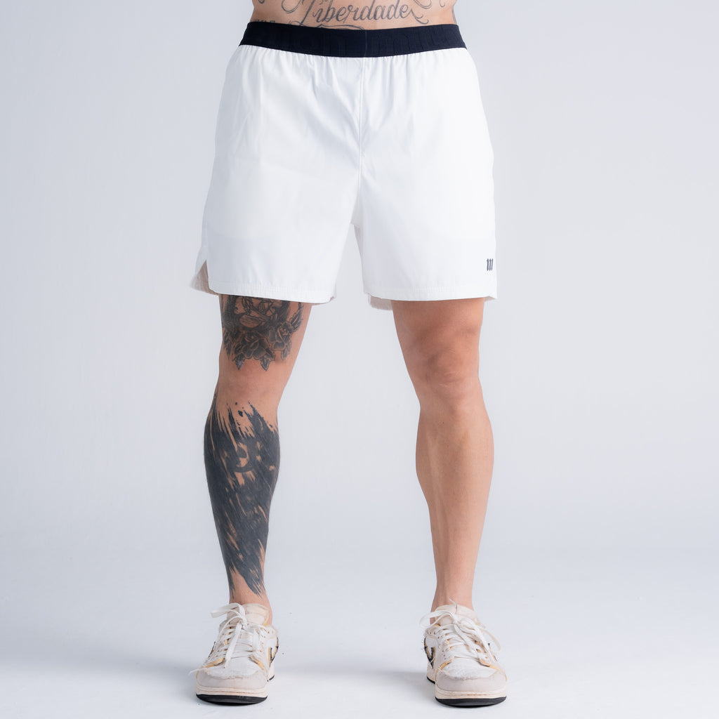 Shorts Curto de Tactel Performance Mith Nation Off White