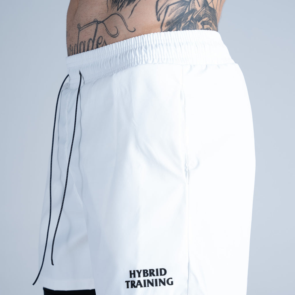 Shorts de Tactel Mith Athl Compression Branco