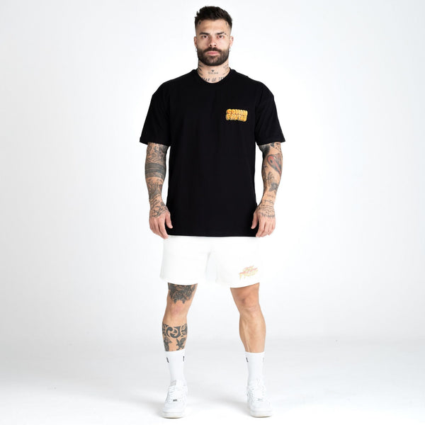 Camiseta Oversized Comam Frutas Preto