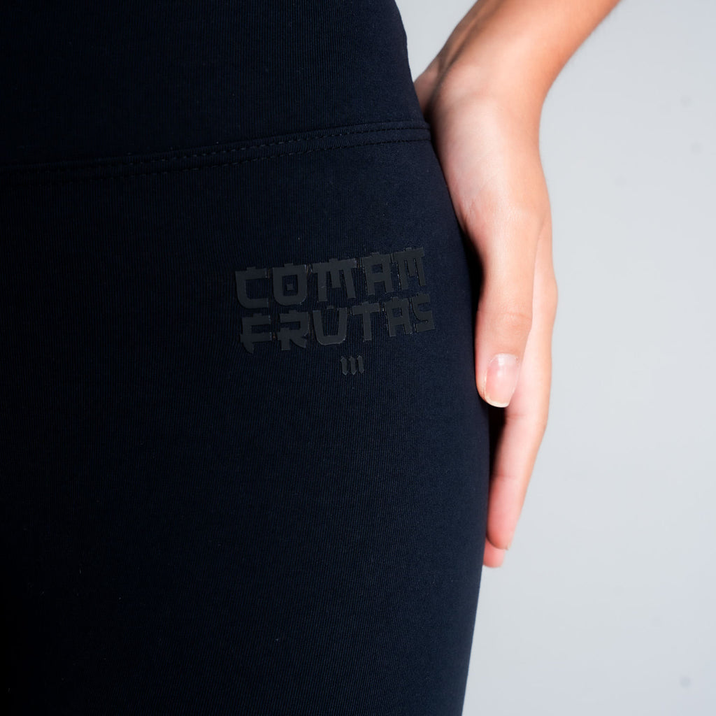 Legging Feminino Comam Frutas Logo Preto