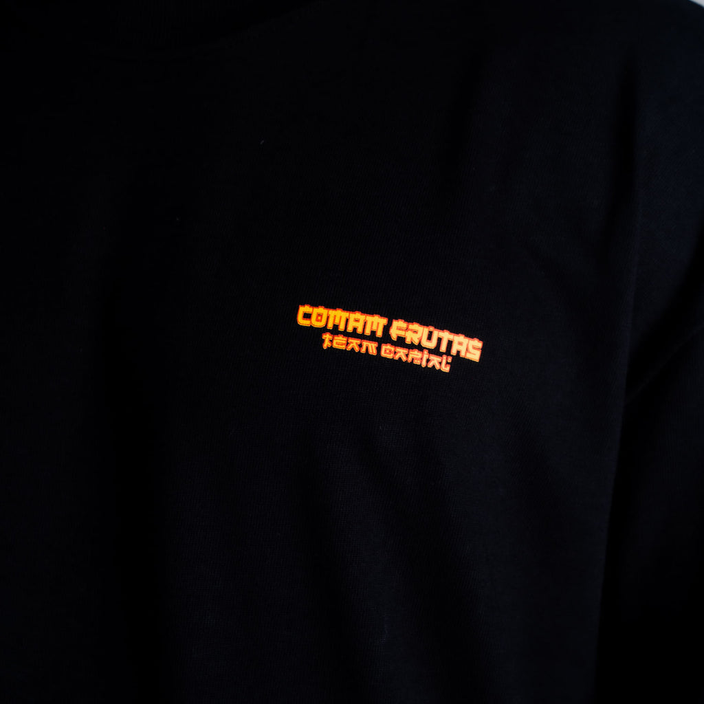 Camiseta Oversized Comam Frutas Hanya Preto