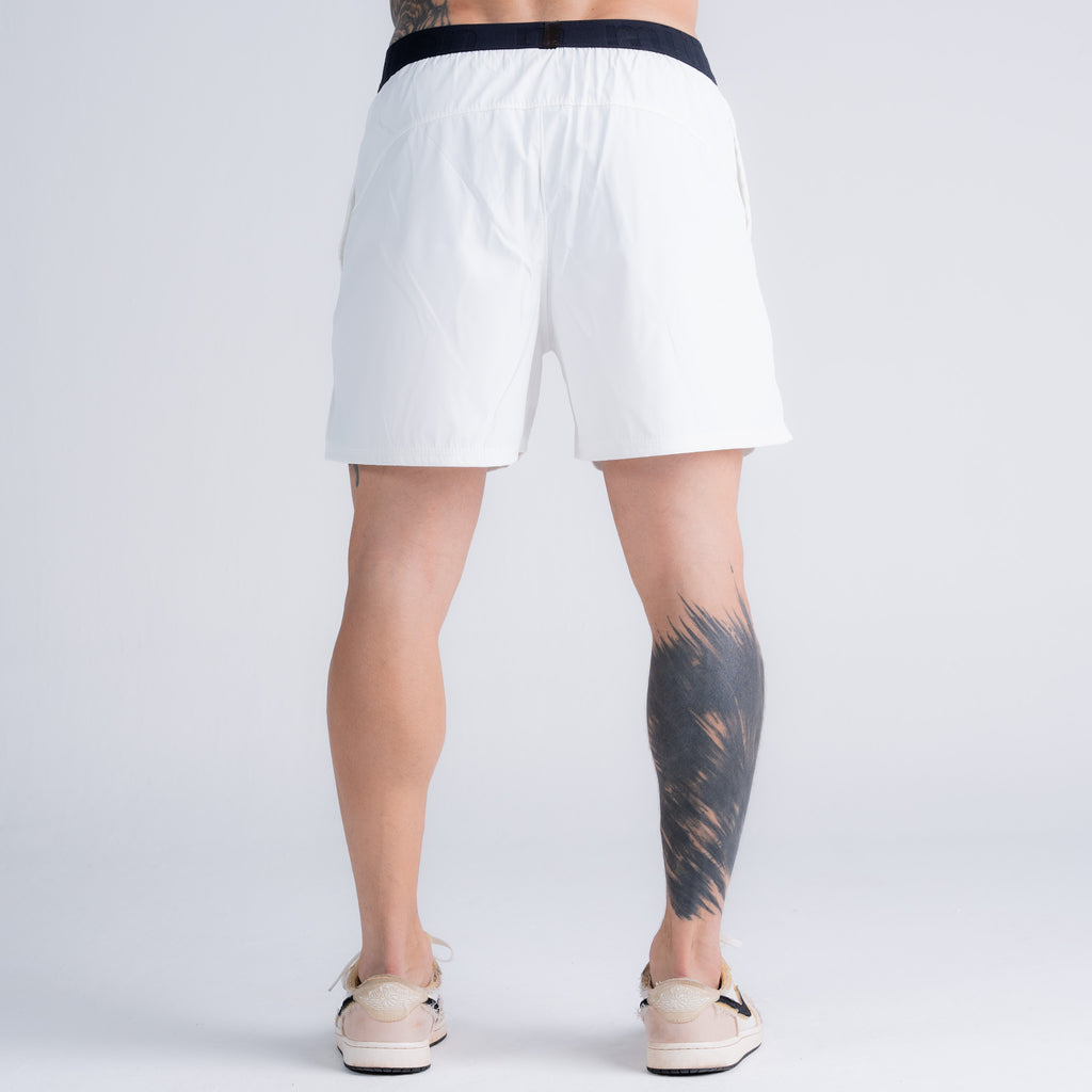 Shorts Curto de Tactel Performance Mith Nation Off White