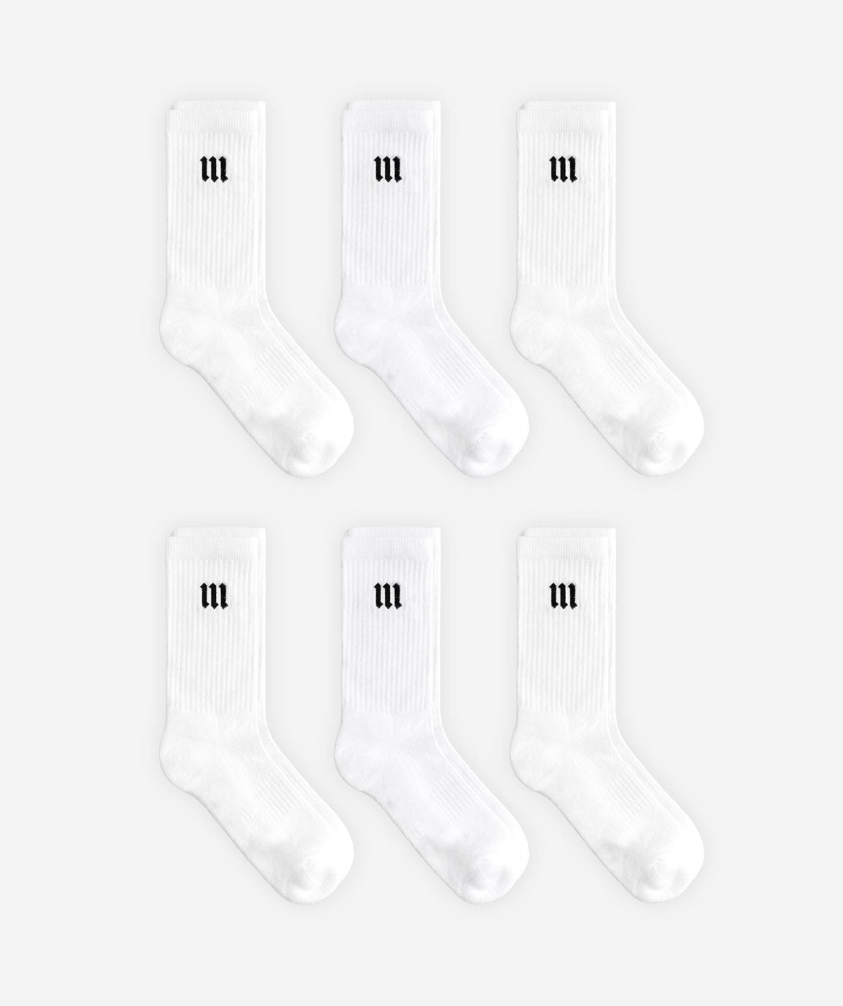 Kit 6 Meias Training Pack Branco