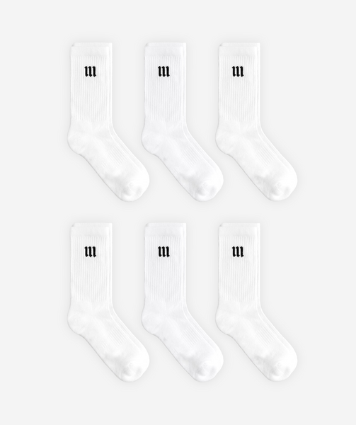 Kit 6 Meias Training Pack Branco