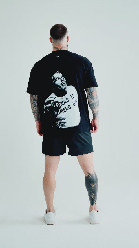 Camiseta <strong>Oversized Treino</strong> Mith Quem Planta Colhe Preto