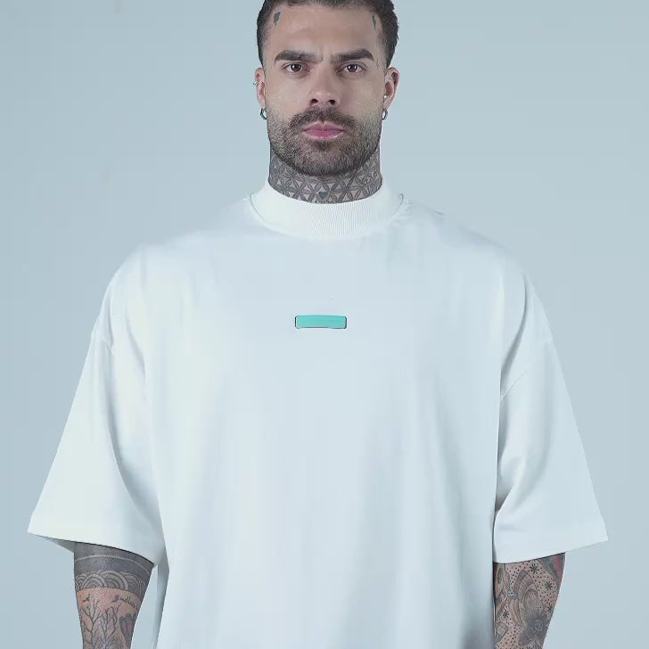 Camiseta Oversized Hazy Mith Aesthetics Off White