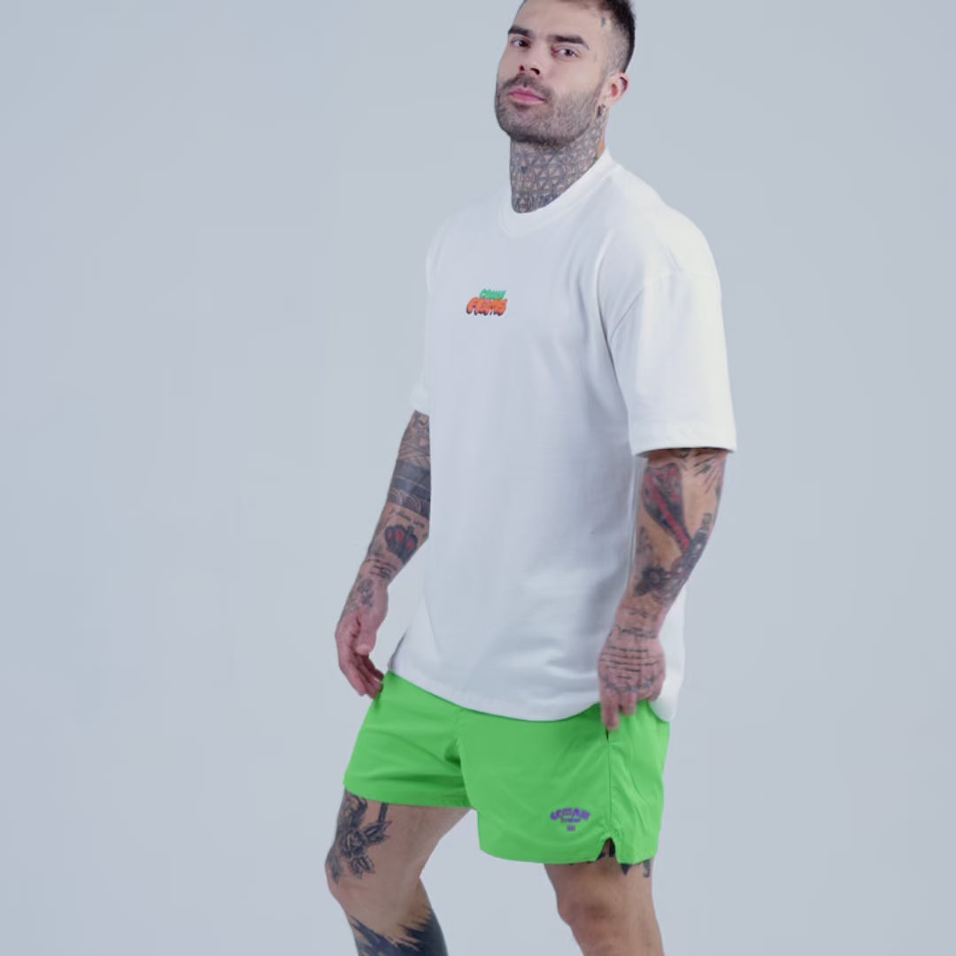 Camiseta Oversized Comam Frutas Toyart Off White