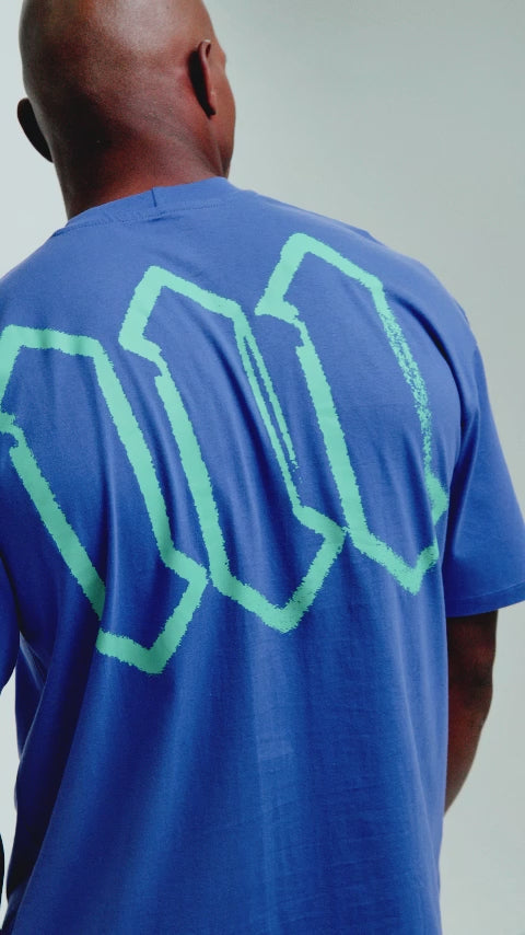 Camiseta Oversized Mith Nation Scribble Roxo
