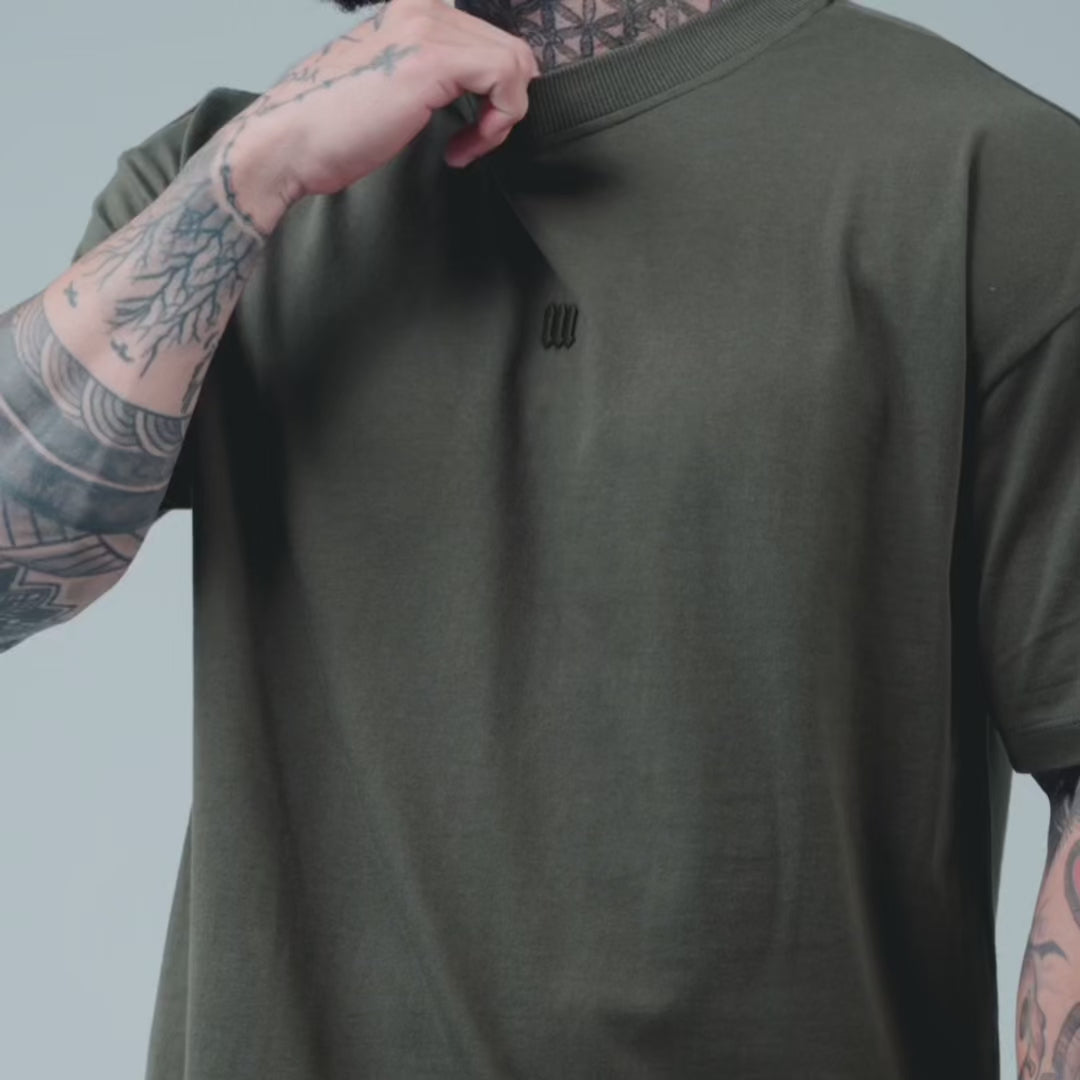 Camiseta Oversized Mith Nation Adornment Verde